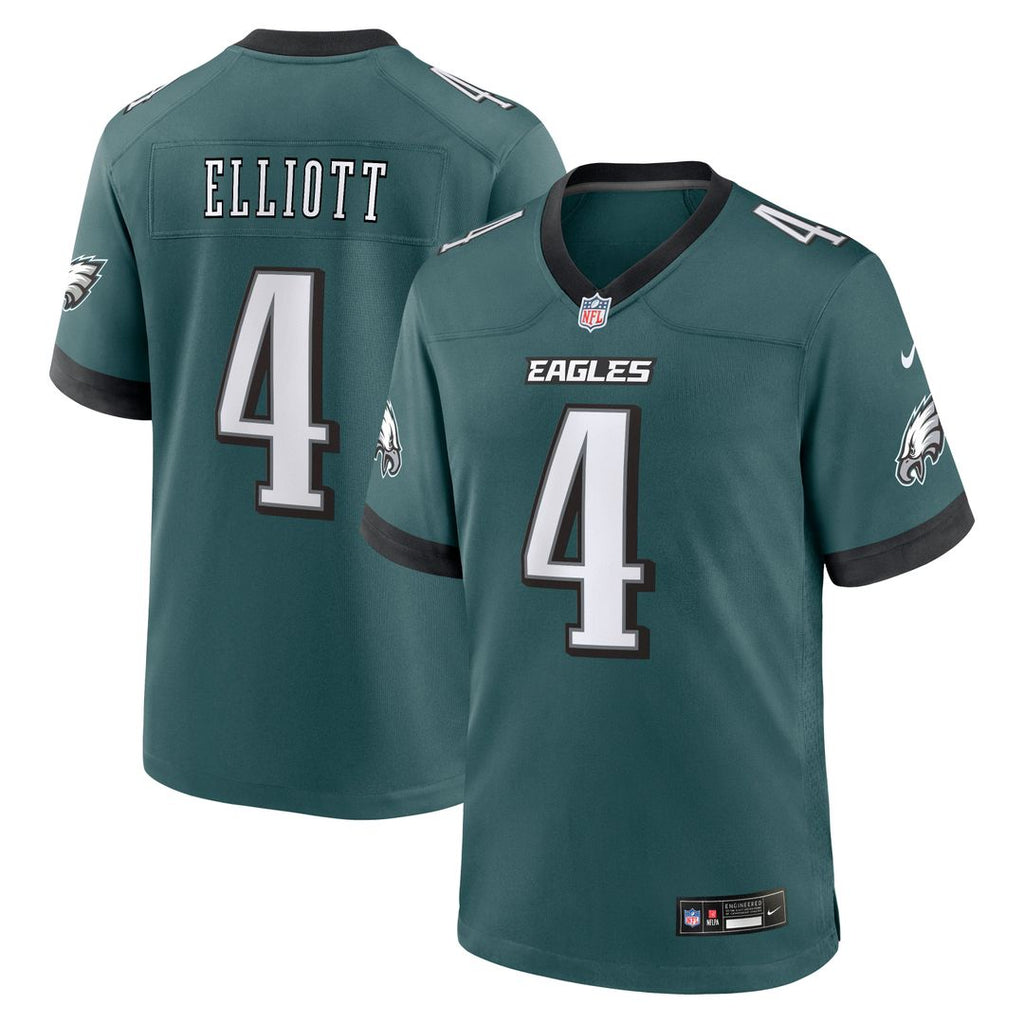 Jake Elliott Philadelphia Eagles Team Game Jersey - Midnight Green