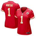 Xavier Worthy Kansas City Chiefs Women's Game Jersey - Red