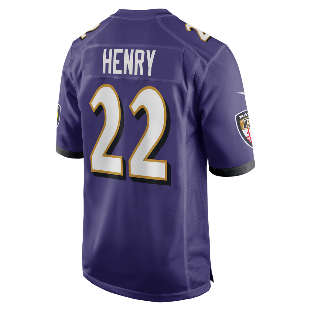 Derrick Henry Baltimore Ravens Game Player Jersey - Purple
