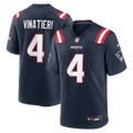 Adam Vinatieri New England Patriots Team Retired Game Jersey - Navy