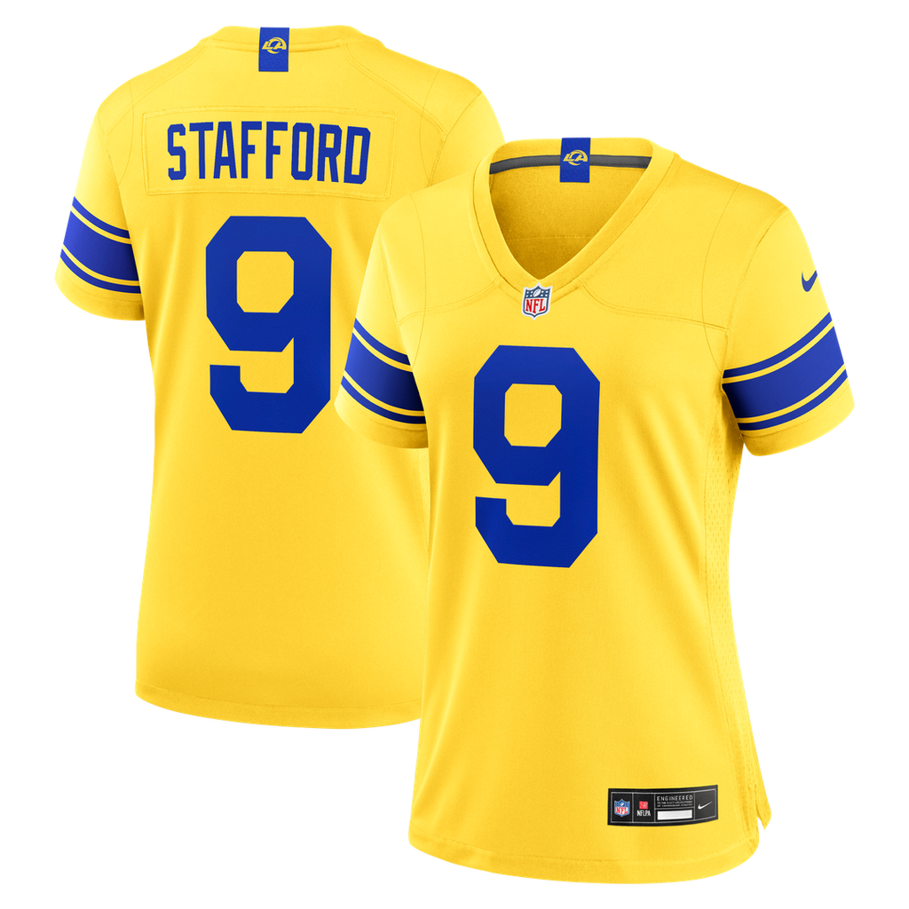 Matthew Stafford Los Angeles Rams Women's Classic Sol Game Jersey