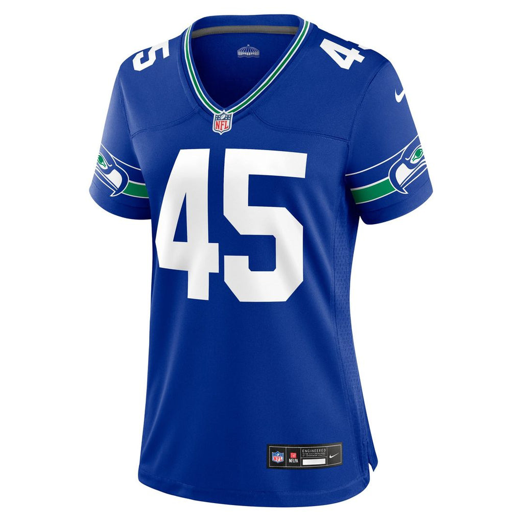 Kenny Easley Seattle Seahawks Women's Throwback Retired Player Game Jersey - Royal