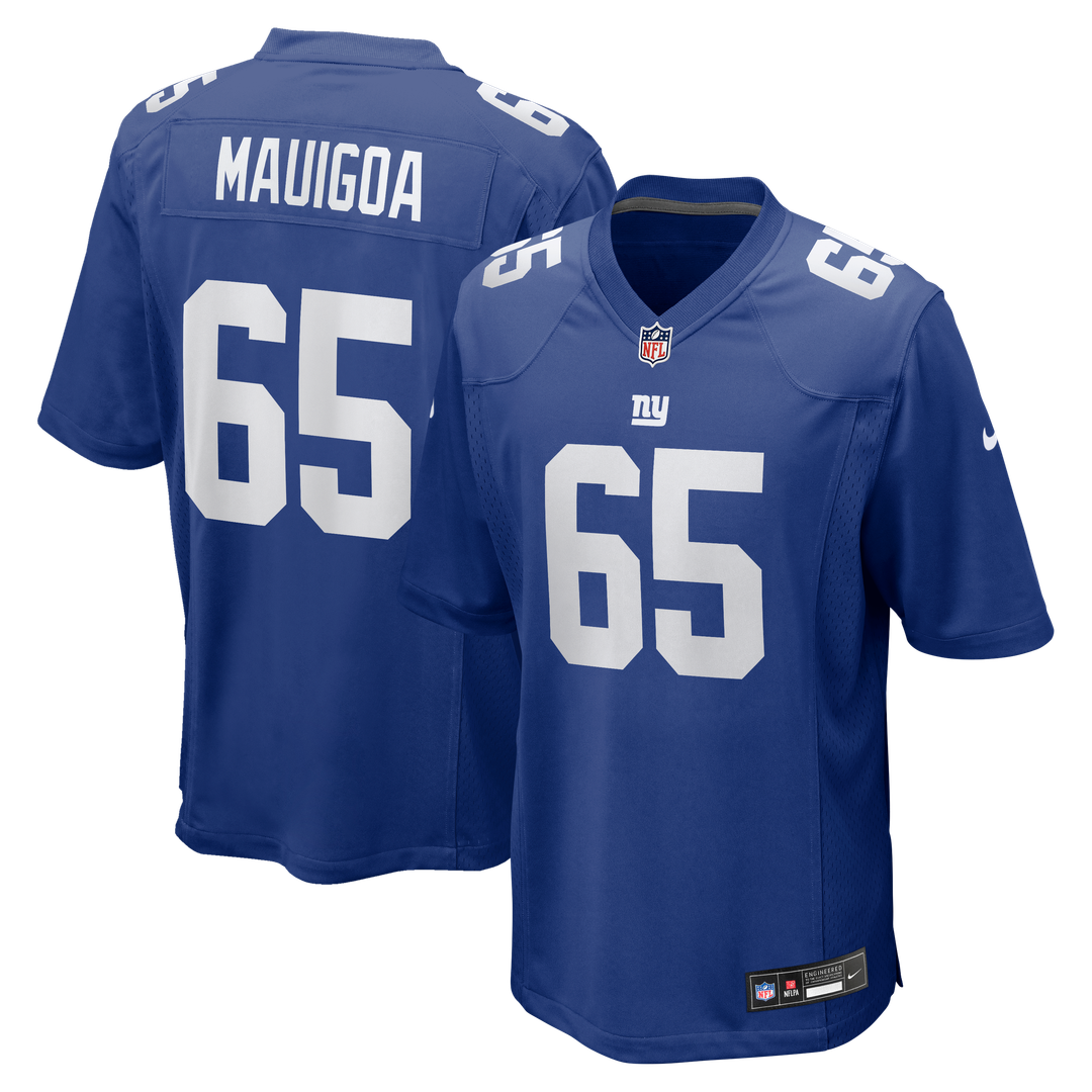 Francis Mauigoa New York Giants Team Game Jersey - Royal