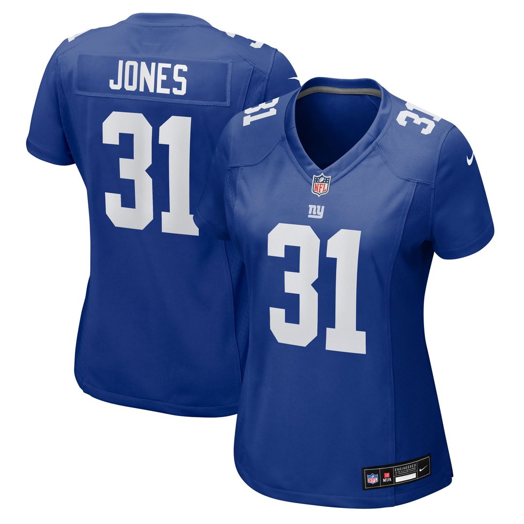 Nic Jones New York Giants Women's Team Game Jersey - Royal