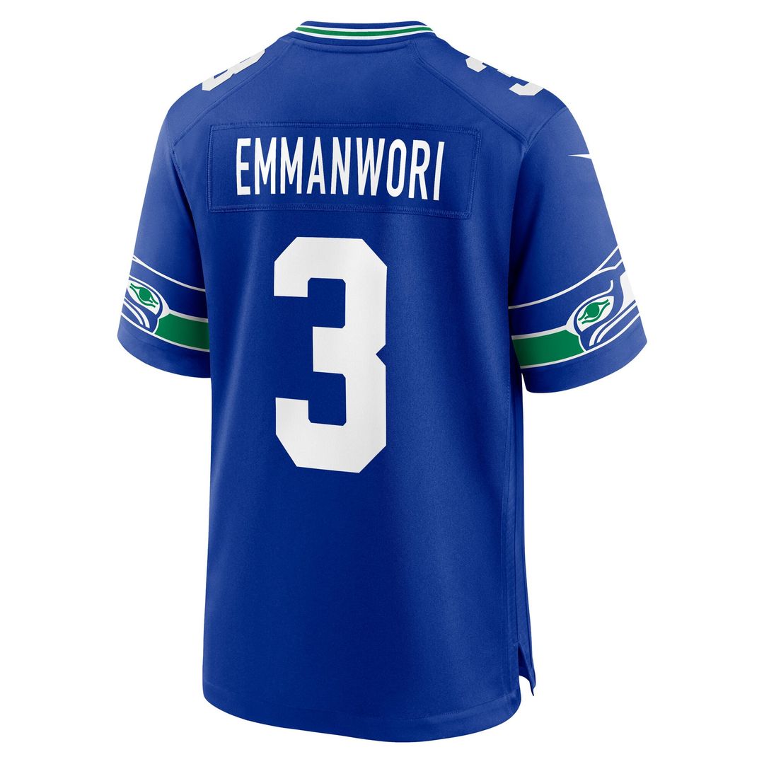 Nick Emmanwori Seattle Seahawks Team Game Jersey - College Navy
