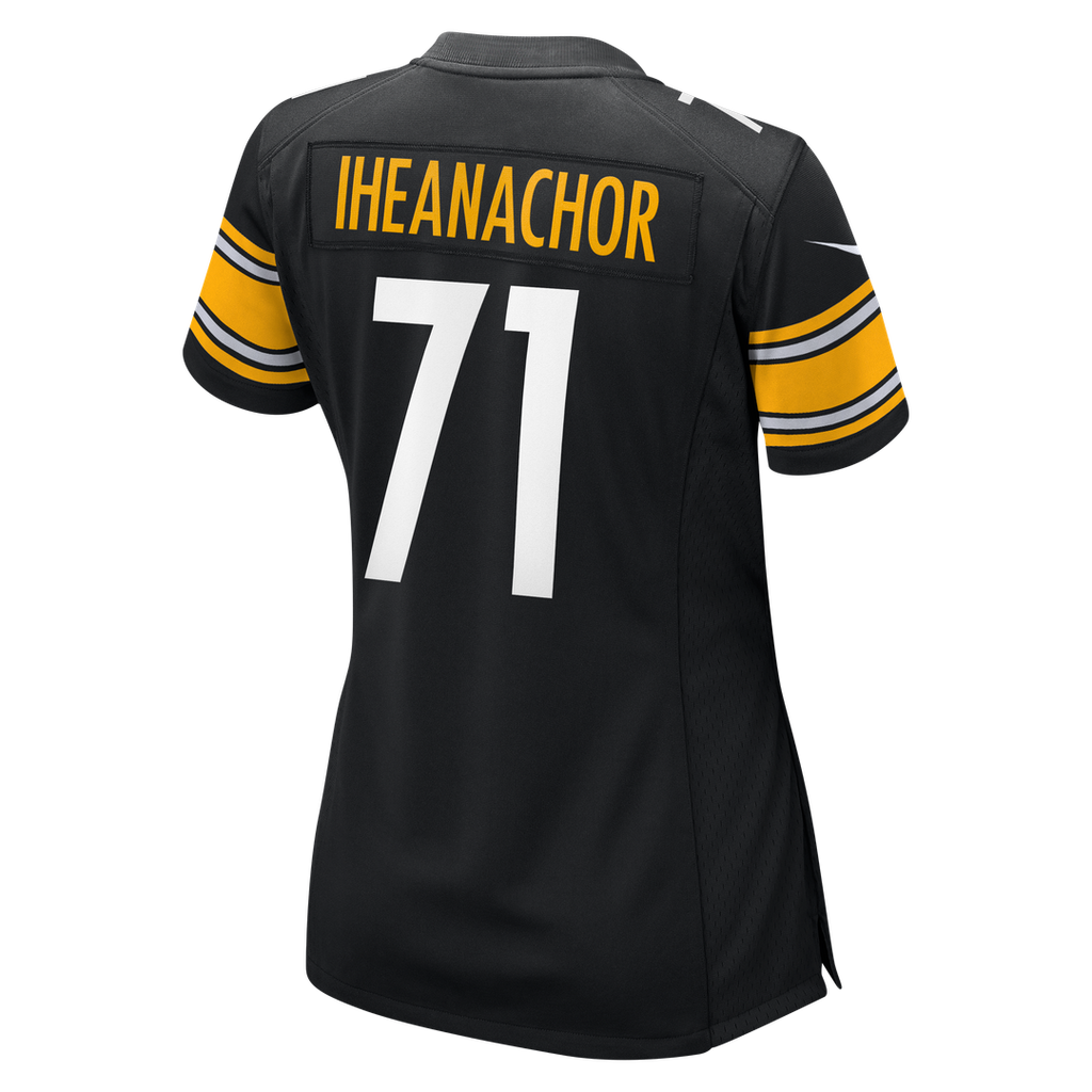 Max Iheanachor Pittsburgh Steelers Women's Team Game Jersey - Black