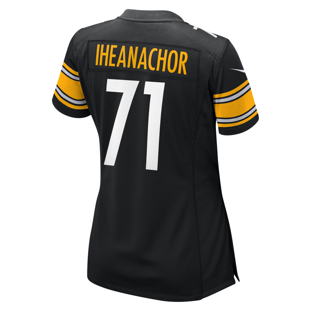 Max Iheanachor Pittsburgh Steelers Women's Team Game Jersey - Black