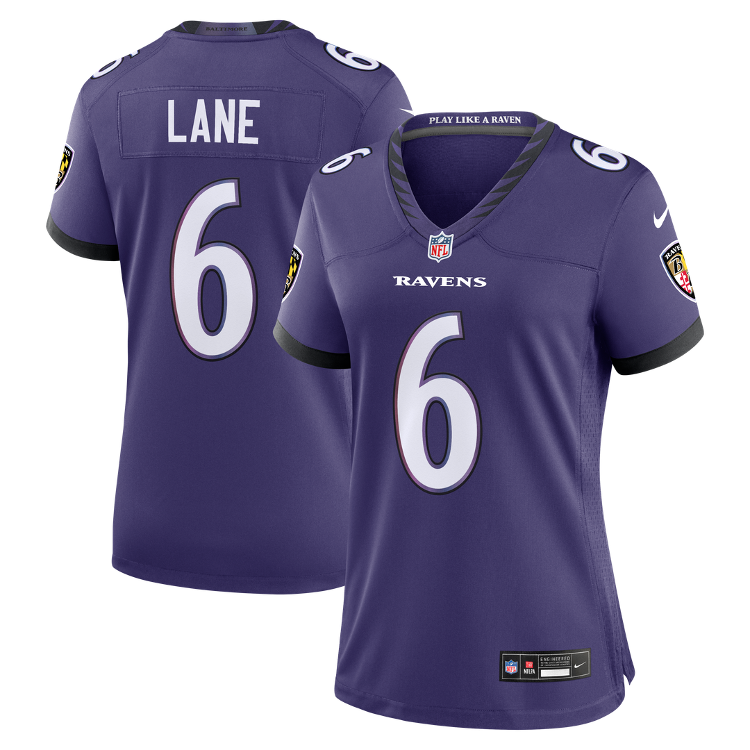 Ja'Kobi Lane Baltimore Ravens Women's Team Game Jersey - Purple