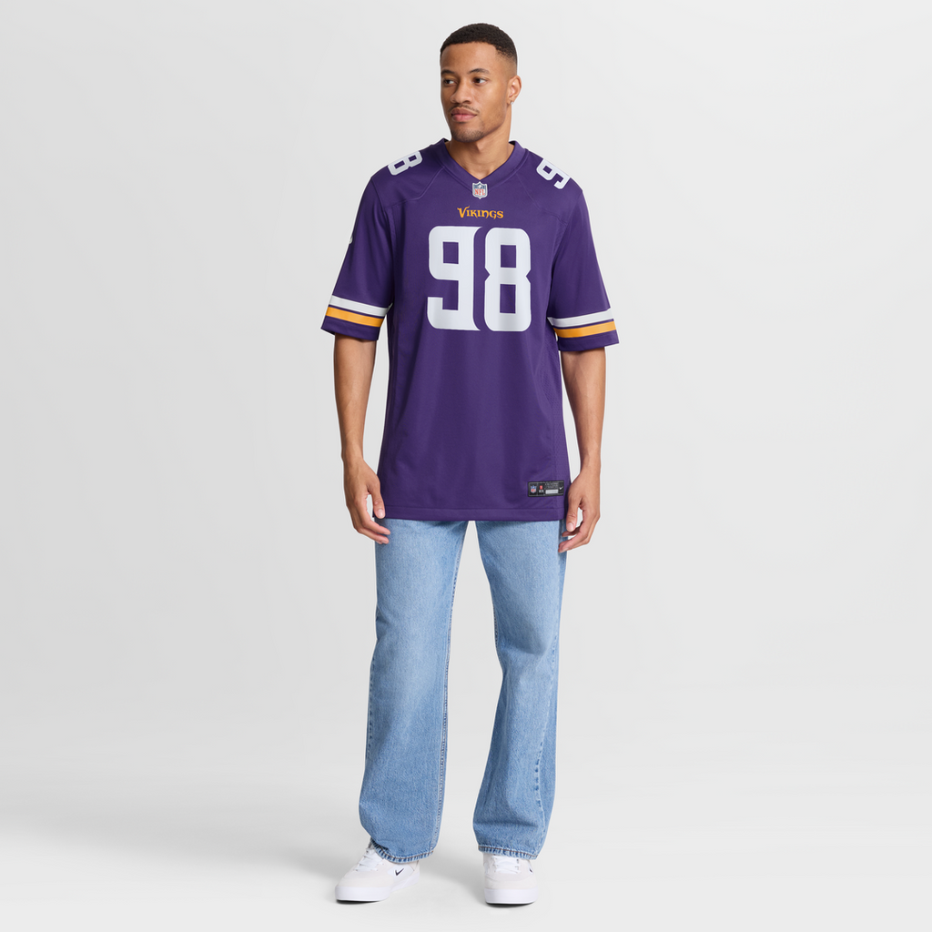 Bo Richter Minnesota Vikings Team Game Jersey - Purple