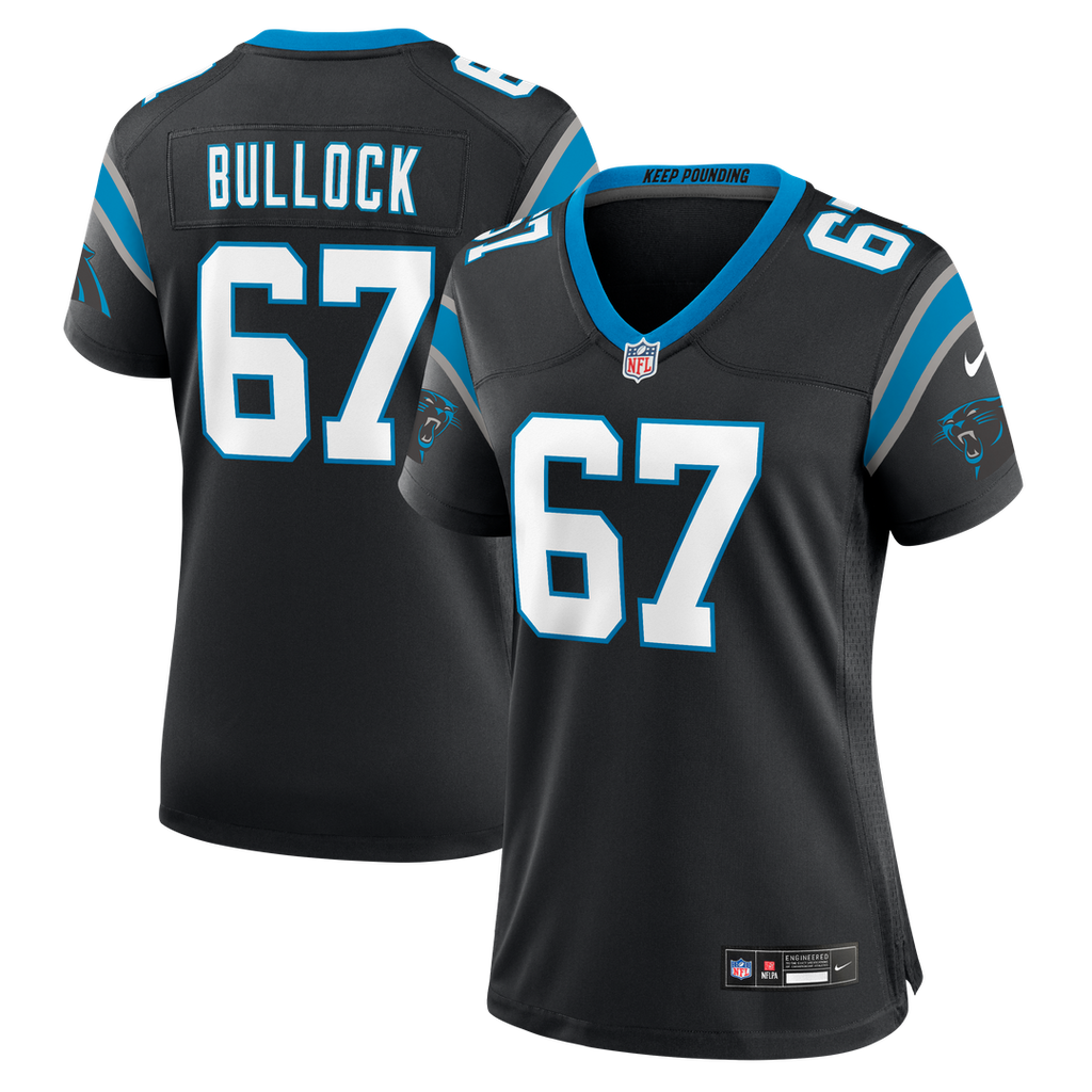 Corey Bullock Carolina Panthers Women's Team Game Jersey - Black