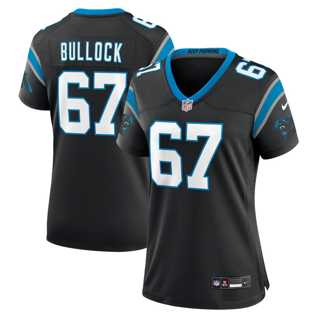 Corey Bullock Carolina Panthers Women's Team Game Jersey - Black