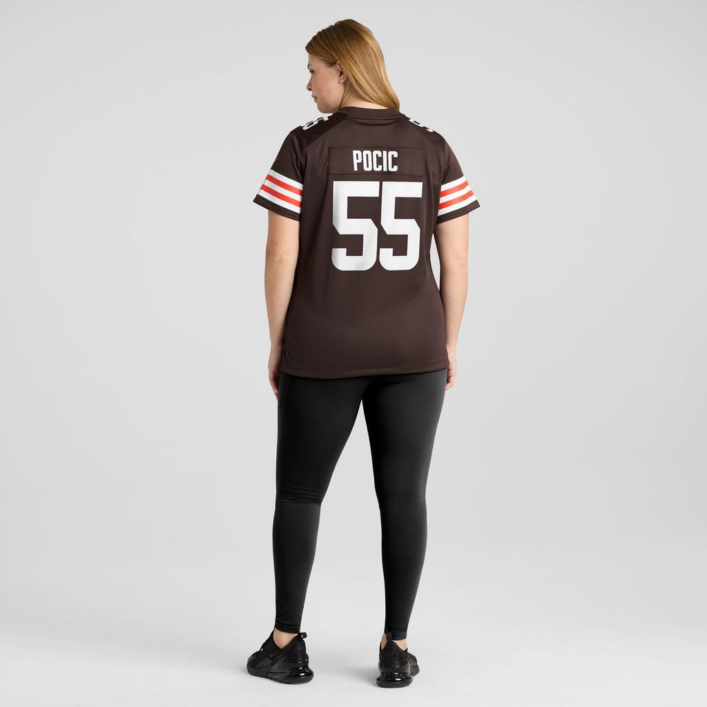 Ethan Pocic Cleveland Browns Women's Game Jersey - Brown
