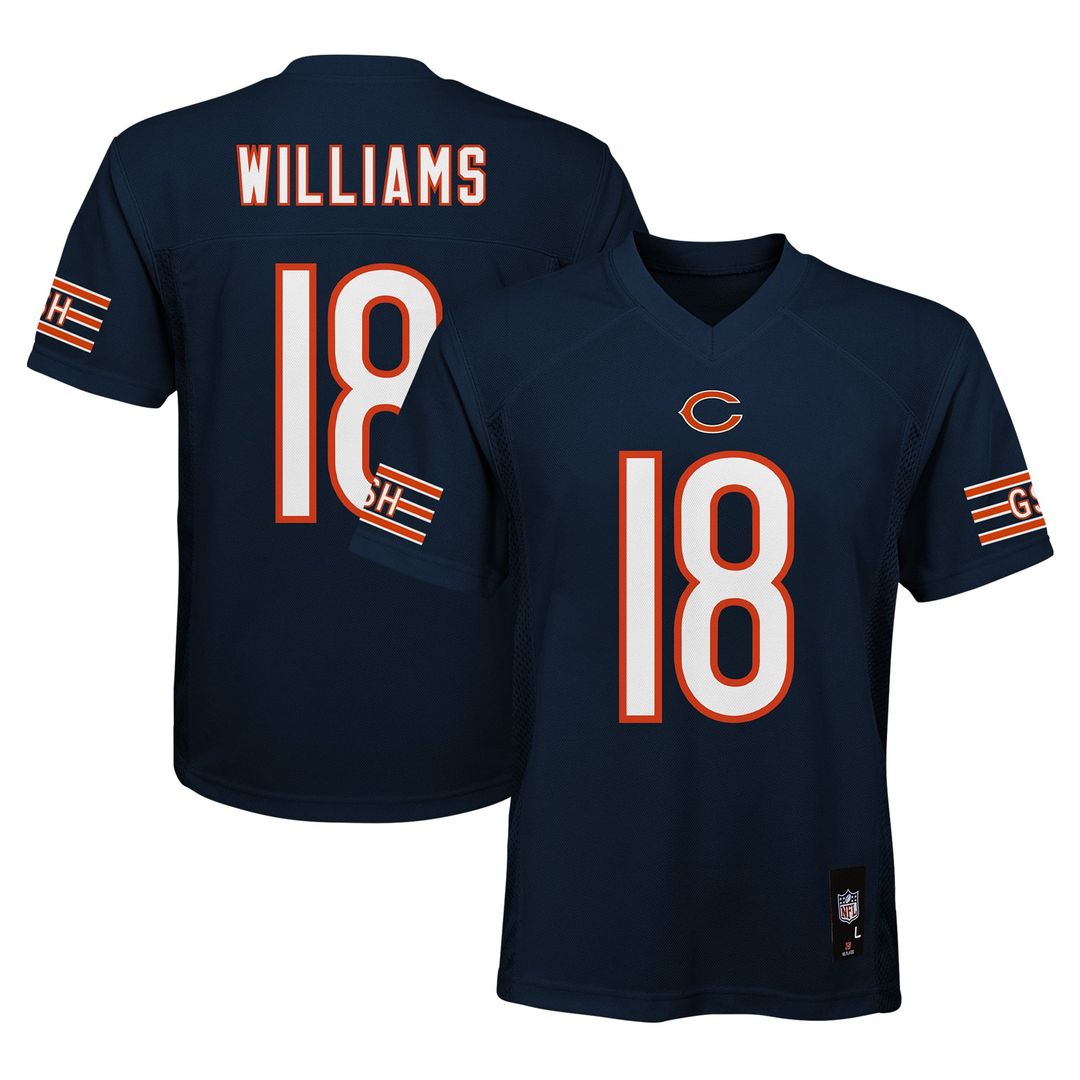 Caleb Williams Chicago Bears Youth Replica Jersey - Navy