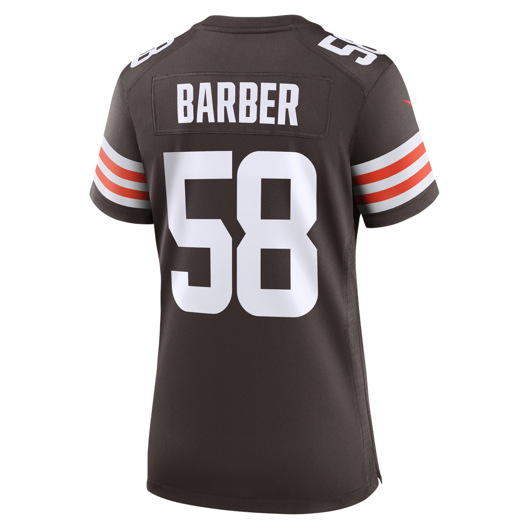 Austin Barber Cleveland Browns Women's Team Game Jersey - Brown