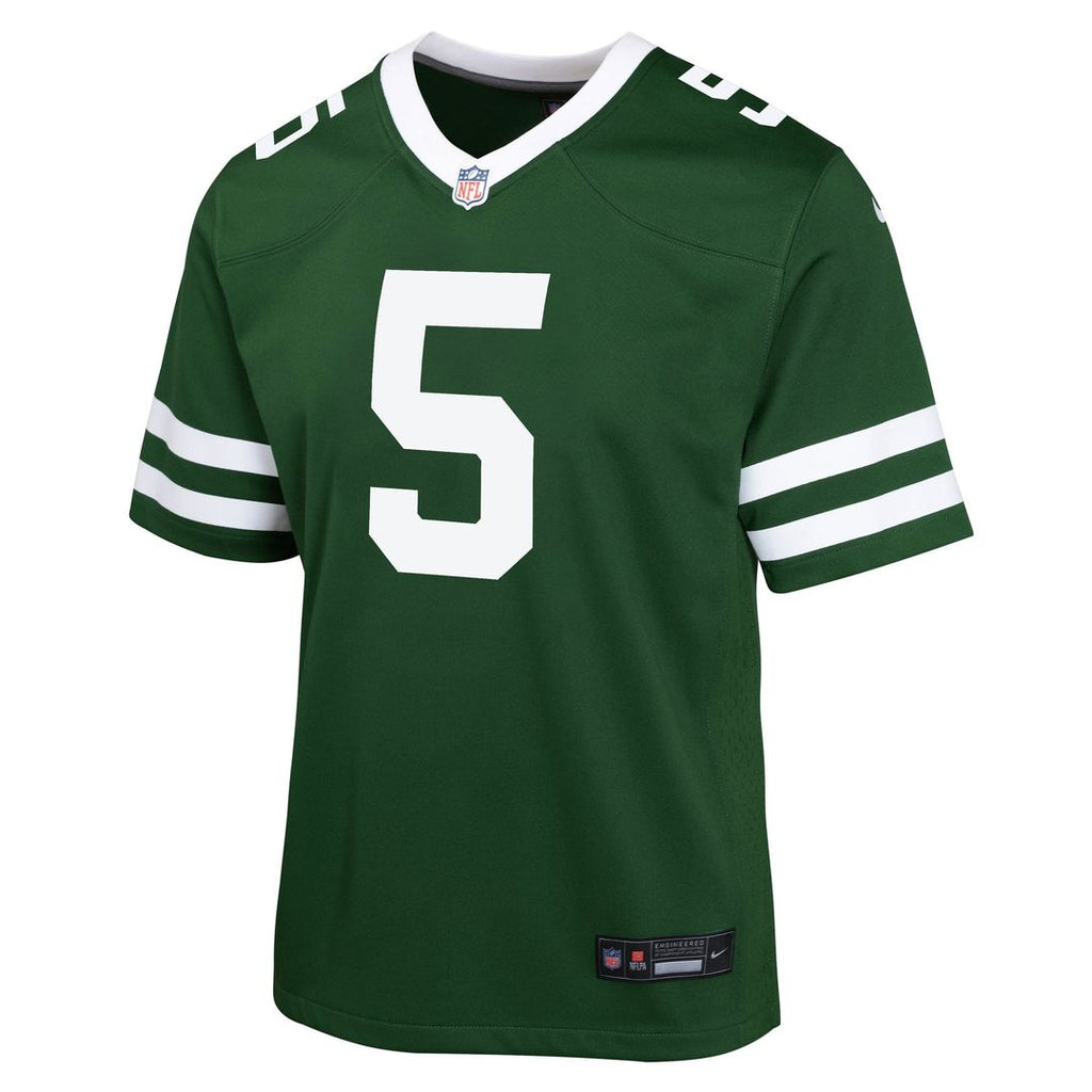 Garrett Wilson New York Jets Youth Game Jersey - Black