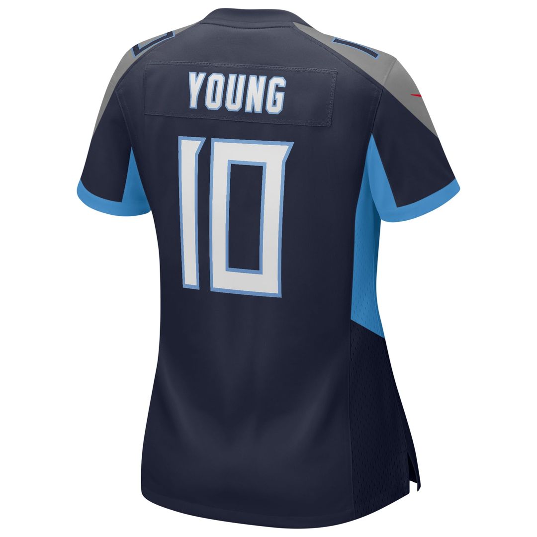 Vince Young Tennessee Titans Women's Game Retired Player Jersey - Navy