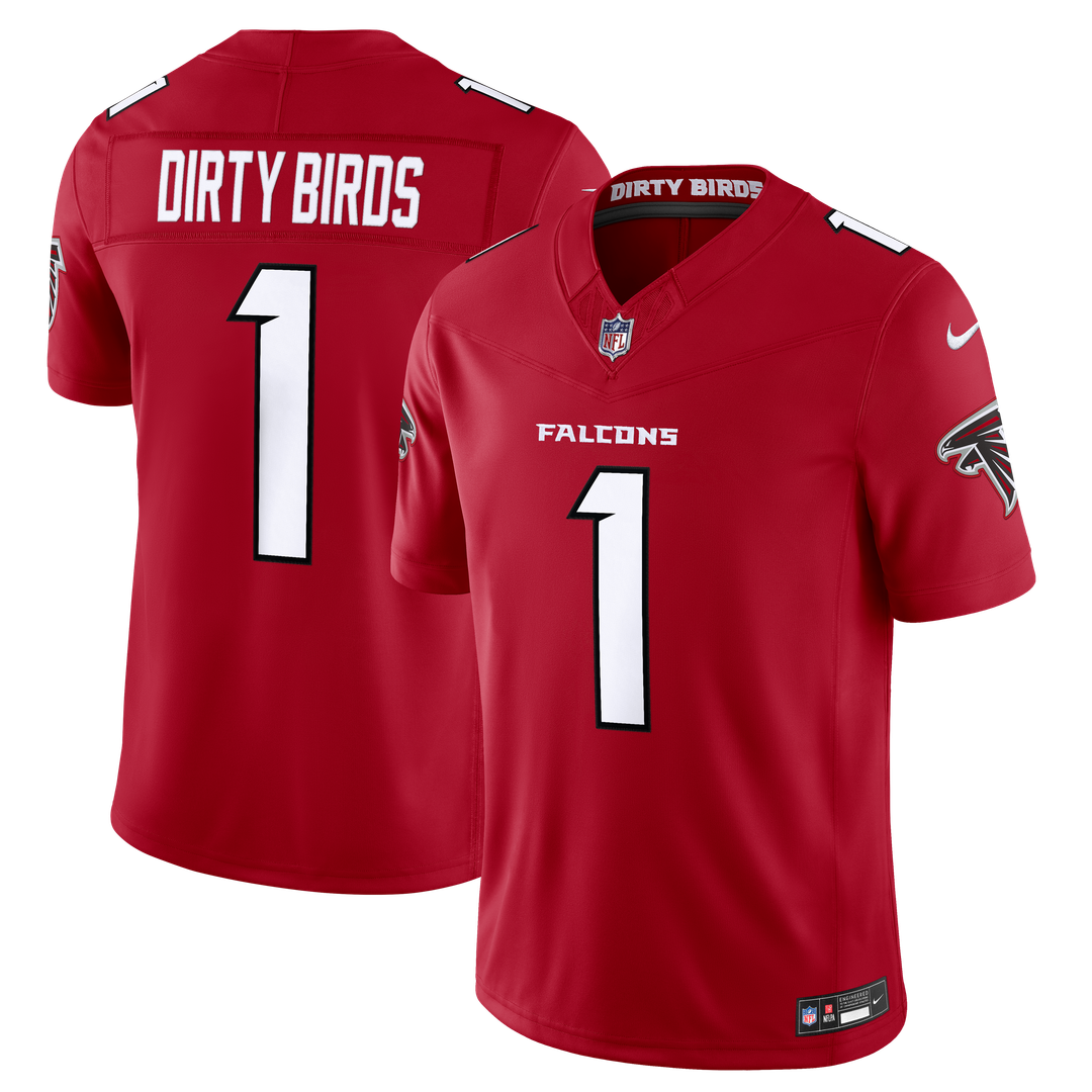 Dirty Birds Atlanta Falcons Team Vapor F.U.S.E. Stitched Limited Jersey - Red