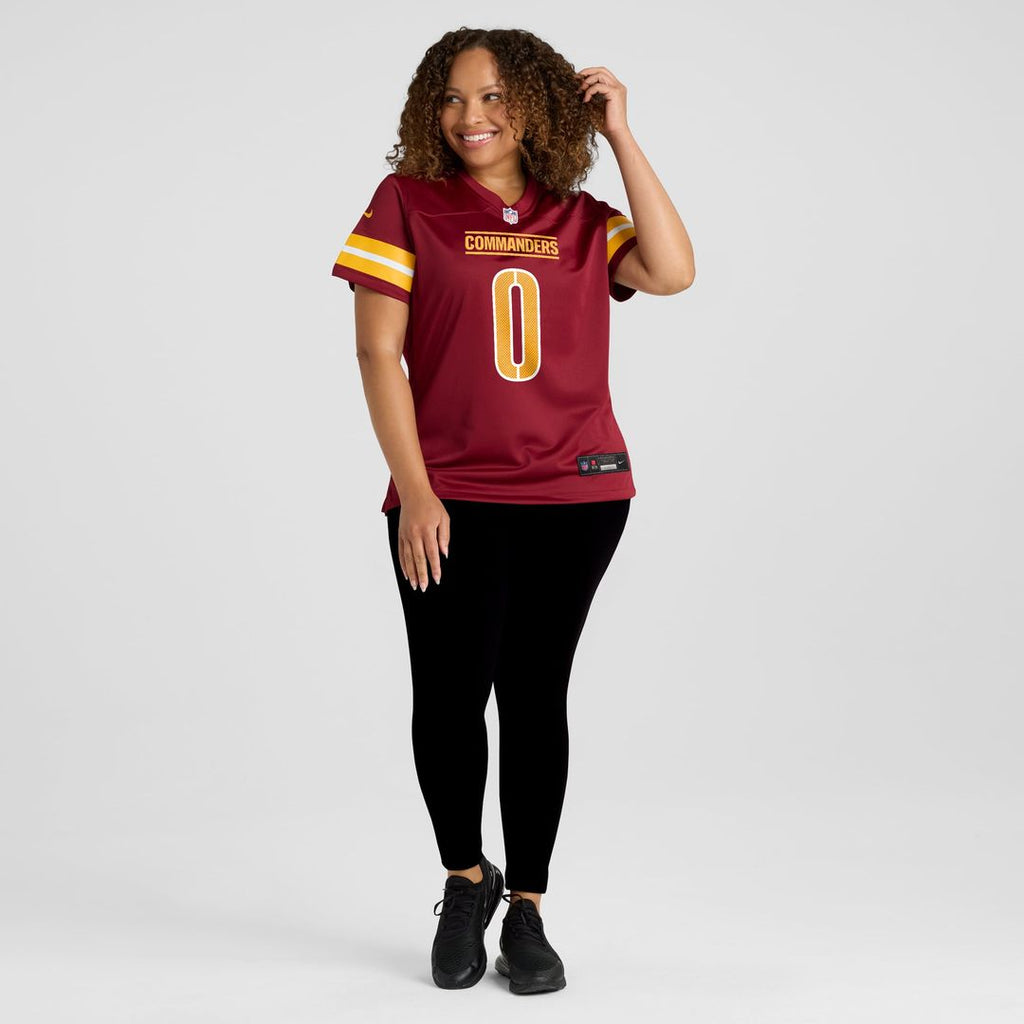 Mike Sainristil Washington Commanders Women's Team Game Jersey - Burgundy