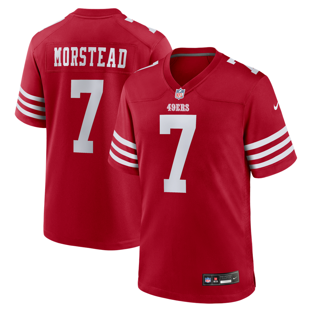 Thomas Morstead San Francisco 49ers Team Game Jersey - Scarlet