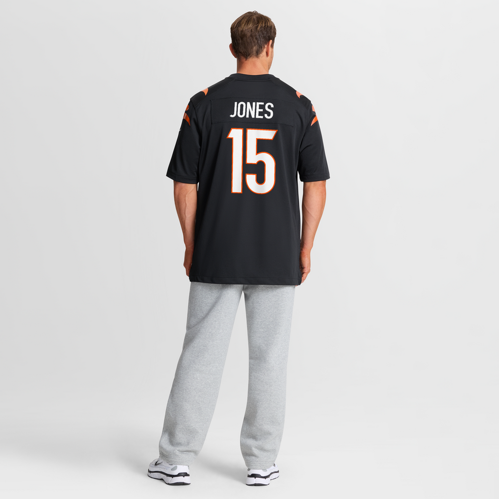 Charlie Jones Cincinnati Bengals Team Game Jersey - Black