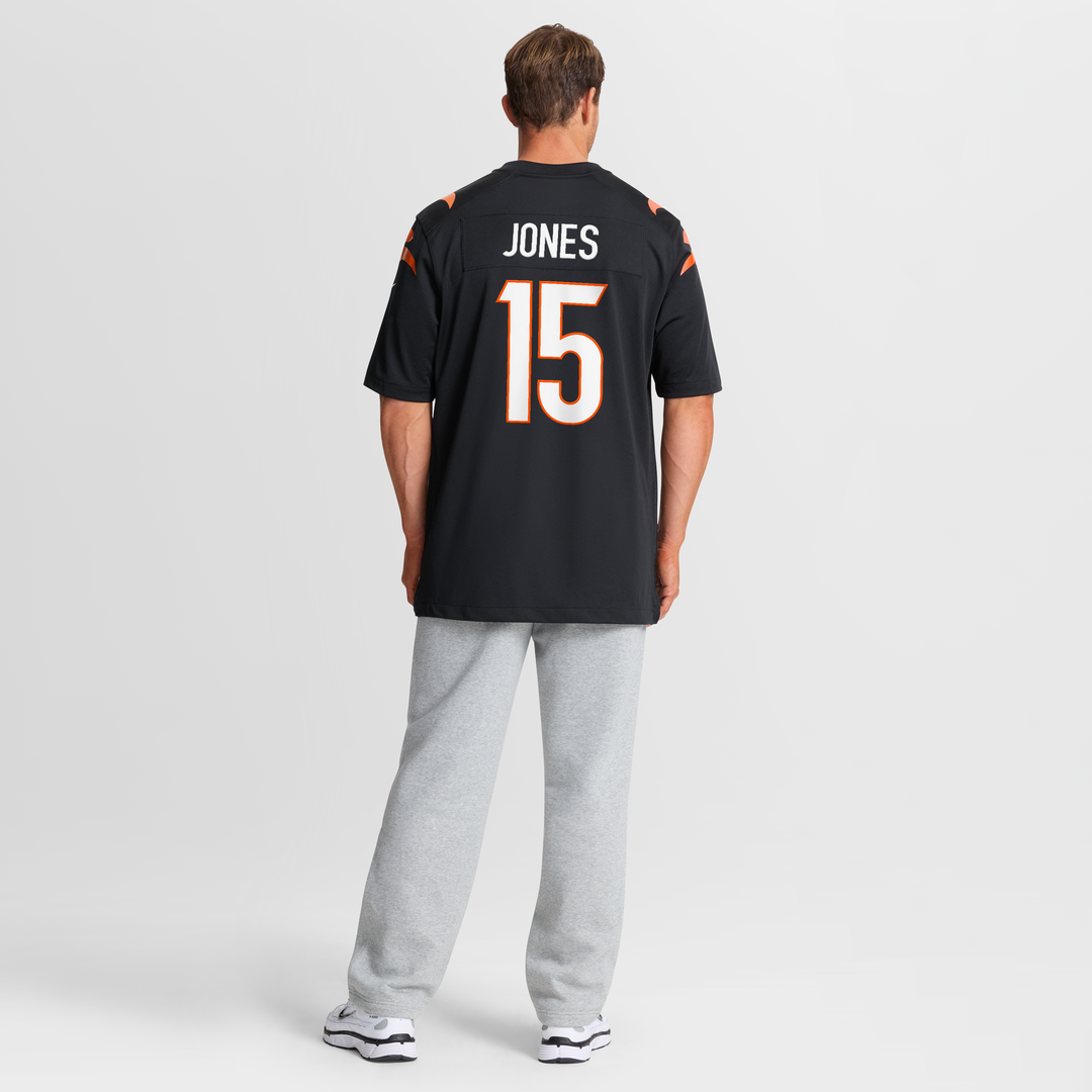 Charlie Jones Cincinnati Bengals Team Game Jersey - Black