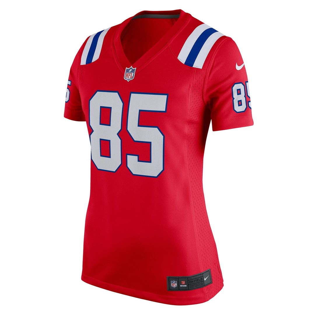 Hunter Henry New England Patriots Women's Team Game Jersey - Red
