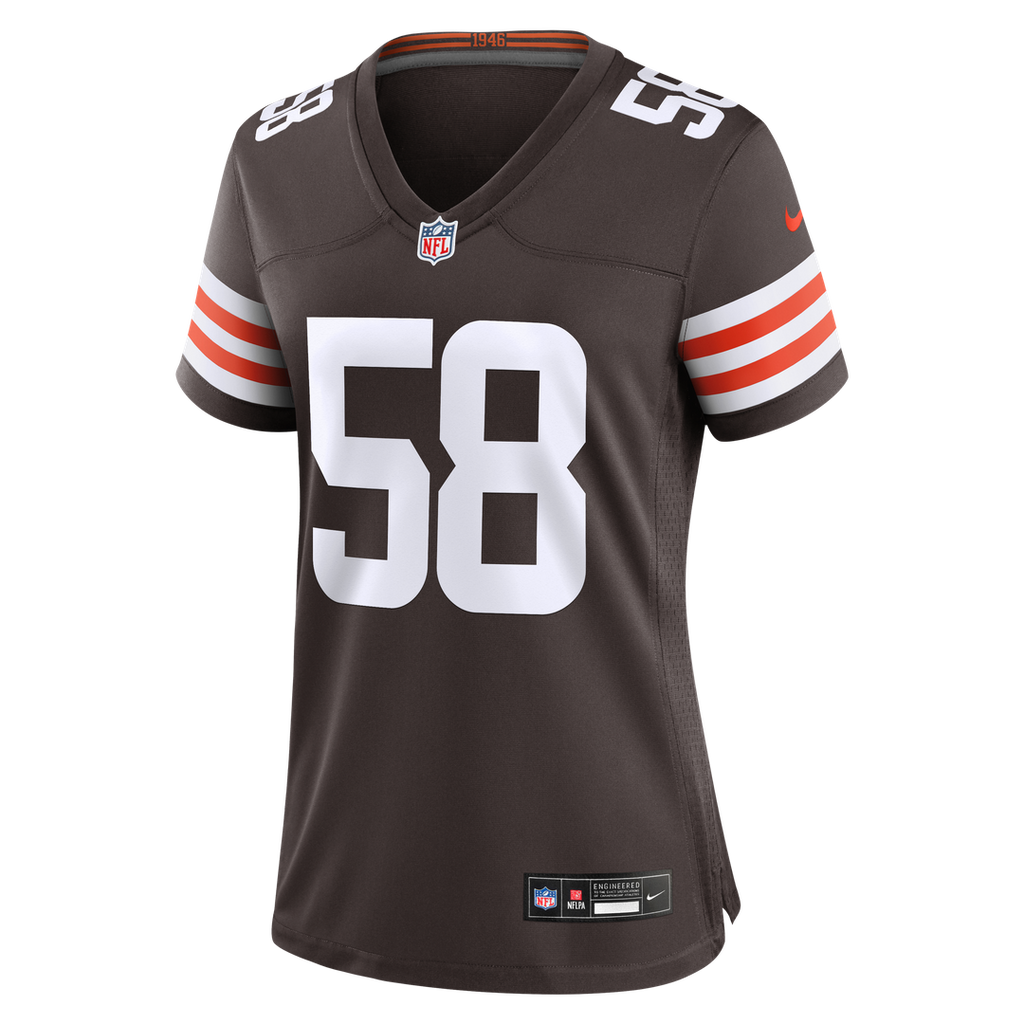 Austin Barber Cleveland Browns Women's Team Game Jersey - Brown