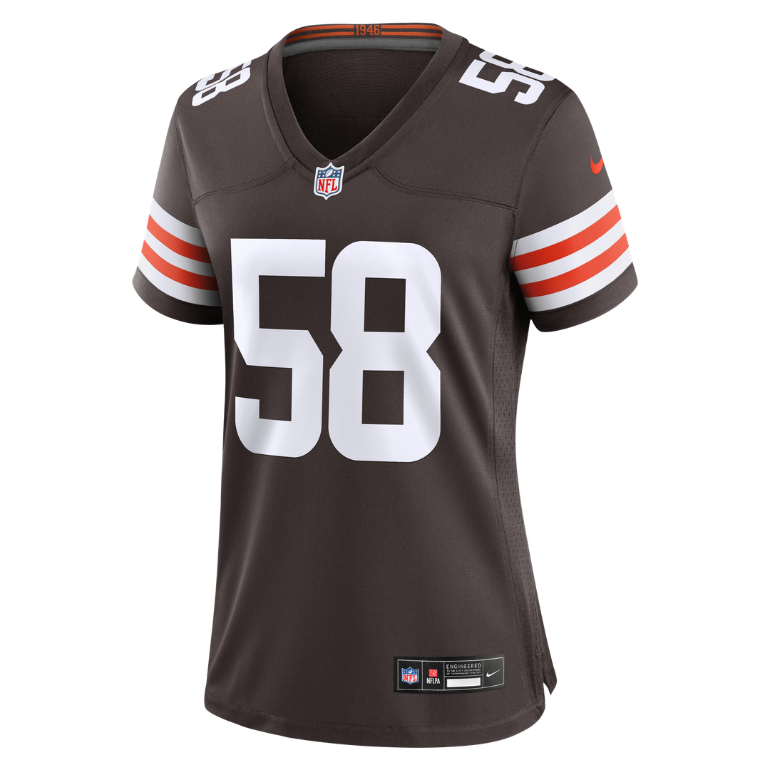Austin Barber Cleveland Browns Women's Team Game Jersey - Brown