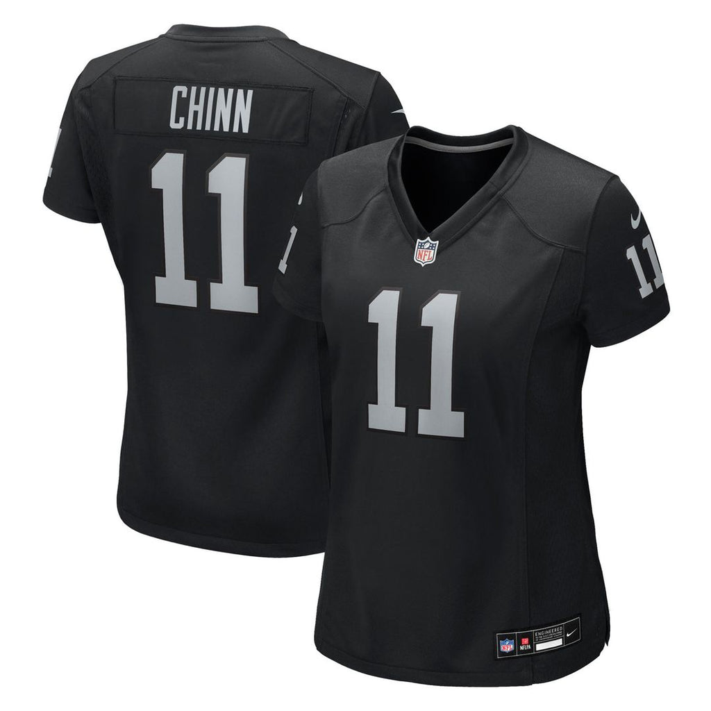 Jeremy Chinn Las Vegas Raiders Women's Team Game Jersey - Black