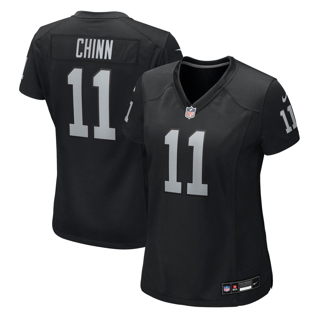 Jeremy Chinn Las Vegas Raiders Women's Team Game Jersey - Black