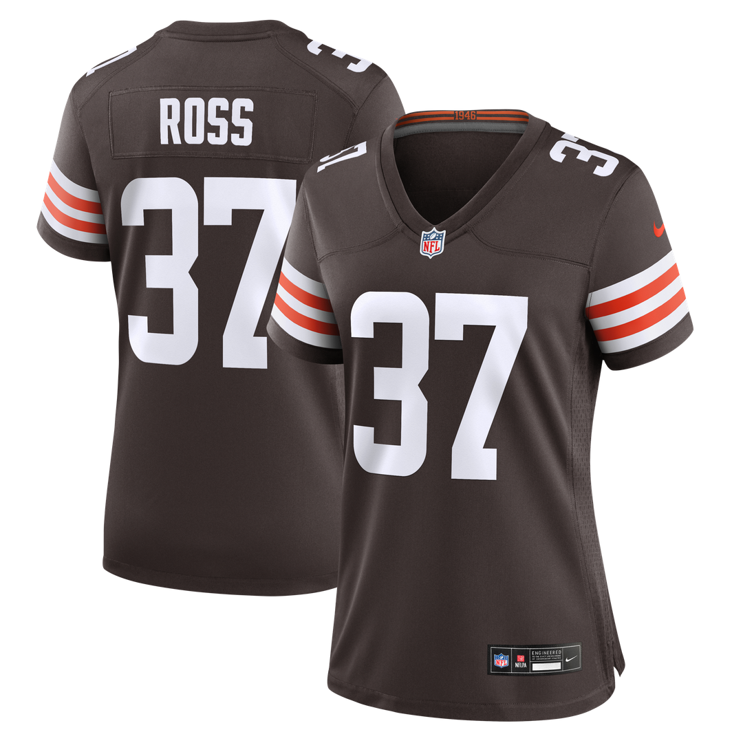 D'Angelo Ross Cleveland Browns Women's Team Game Jersey - Brown