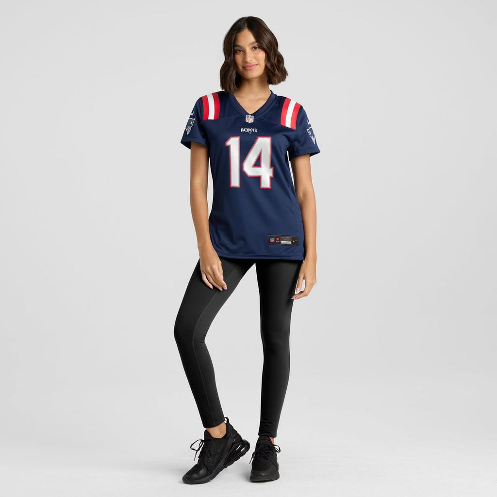 Steve Grogan New England Patriots Women's Game Retired Player Jersey - Navy