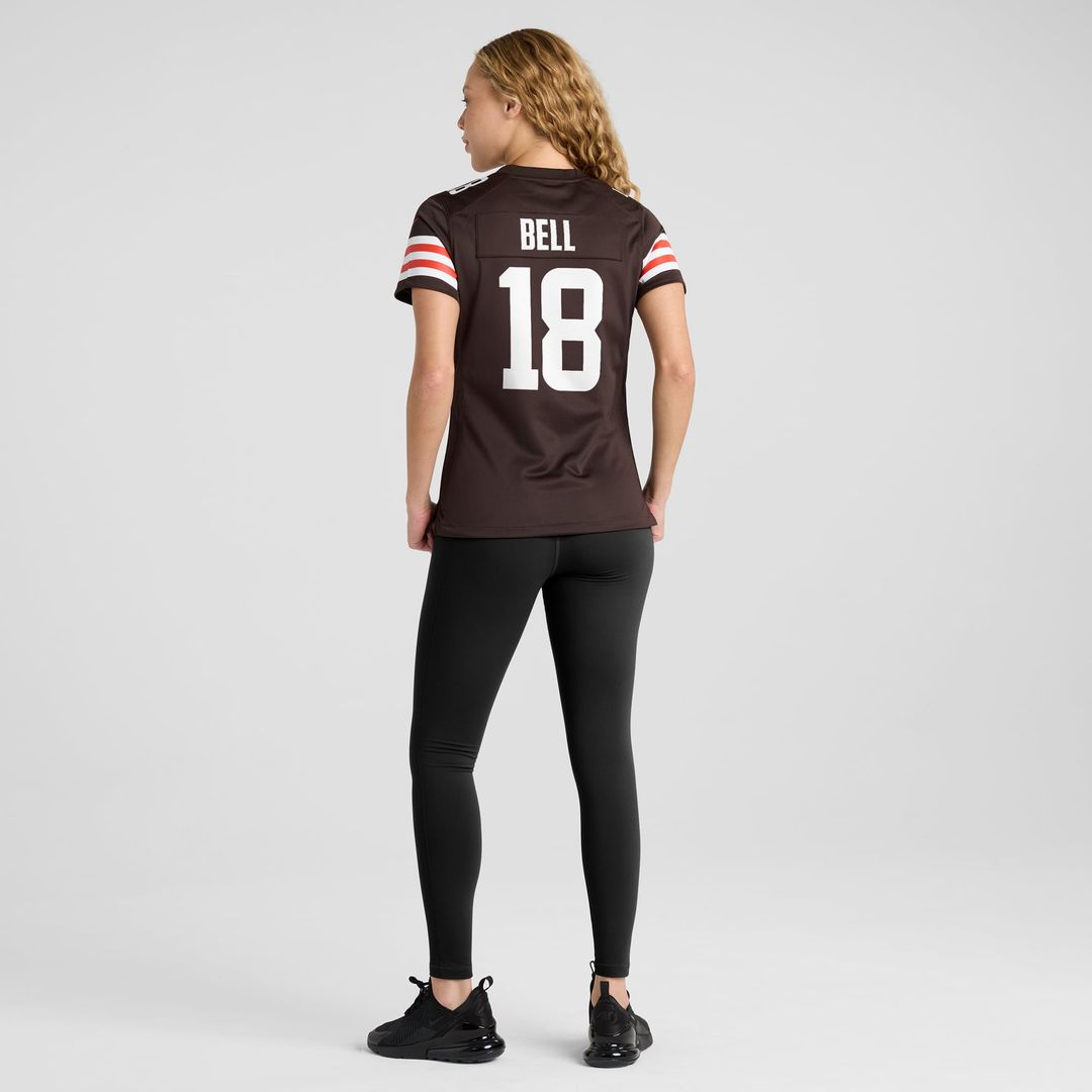 David Bell Cleveland Browns Women's Game Jersey - Brown