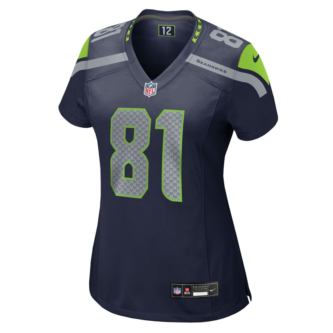 Eric Saubert Seattle Seahawks Women's Team Game Jersey - College Navy