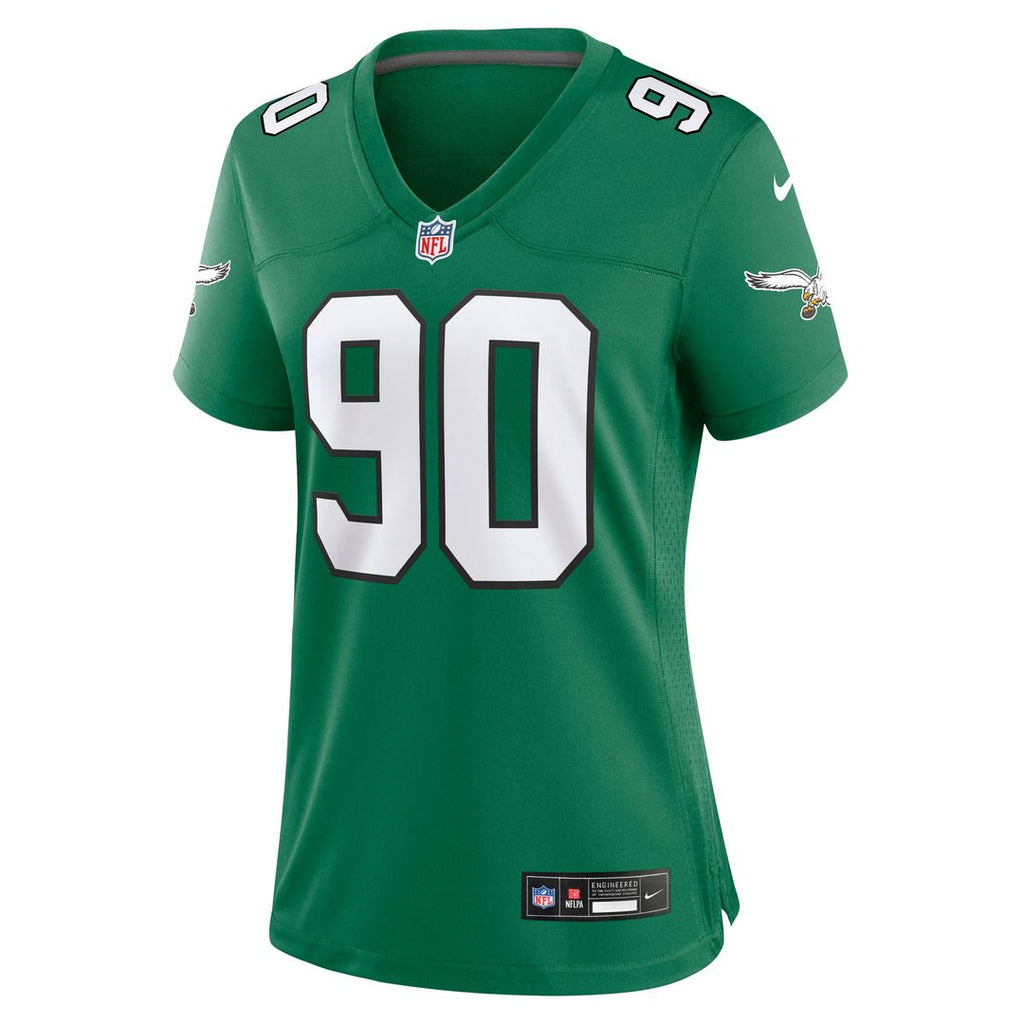 Jordan Davis Philadelphia Eagles Women's Alternate Game Jersey - Kelly Green