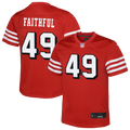 The Faithful San Francisco 49ers Youth Alternate 2 Game Jersey - Scarlet