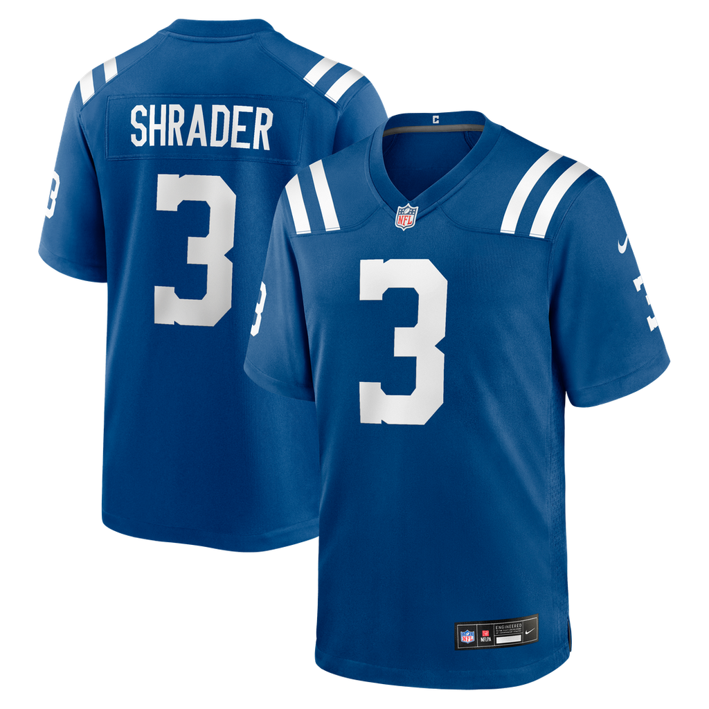 Spencer Shrader Indianapolis Colts Team Game Jersey - Royal