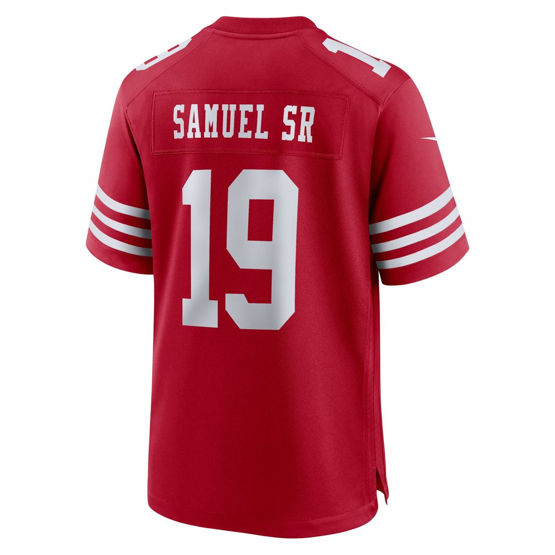 Deebo Samuel Sr San Francisco 49ers Team Game Jersey - Scarlet