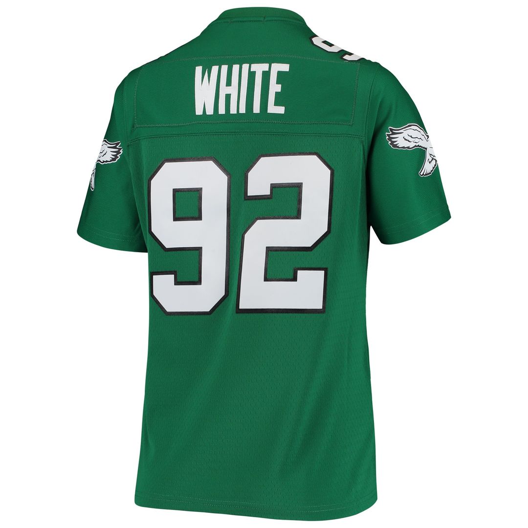 Reggie White Philadelphia Eagles Women's 1990 Legacy Replica Jersey - Kelly Green