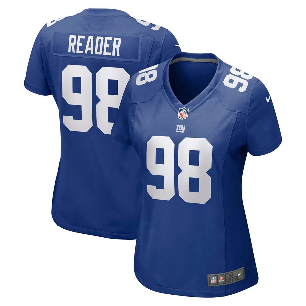 D.J. Reader New York Giants Women's Team Game Jersey - Royal