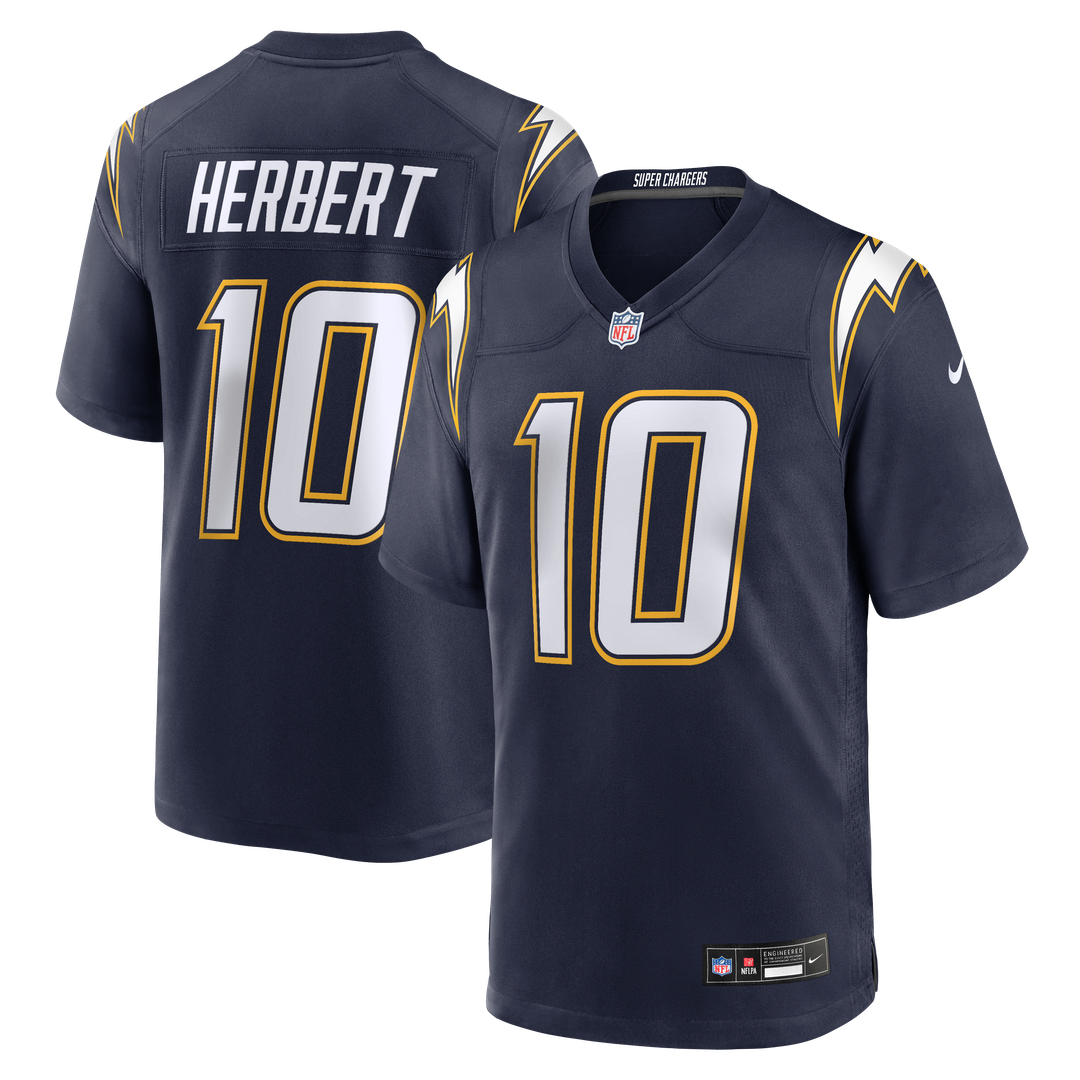 Justin Herbert Los Angeles Chargers Player Game Jersey - Powder Blue