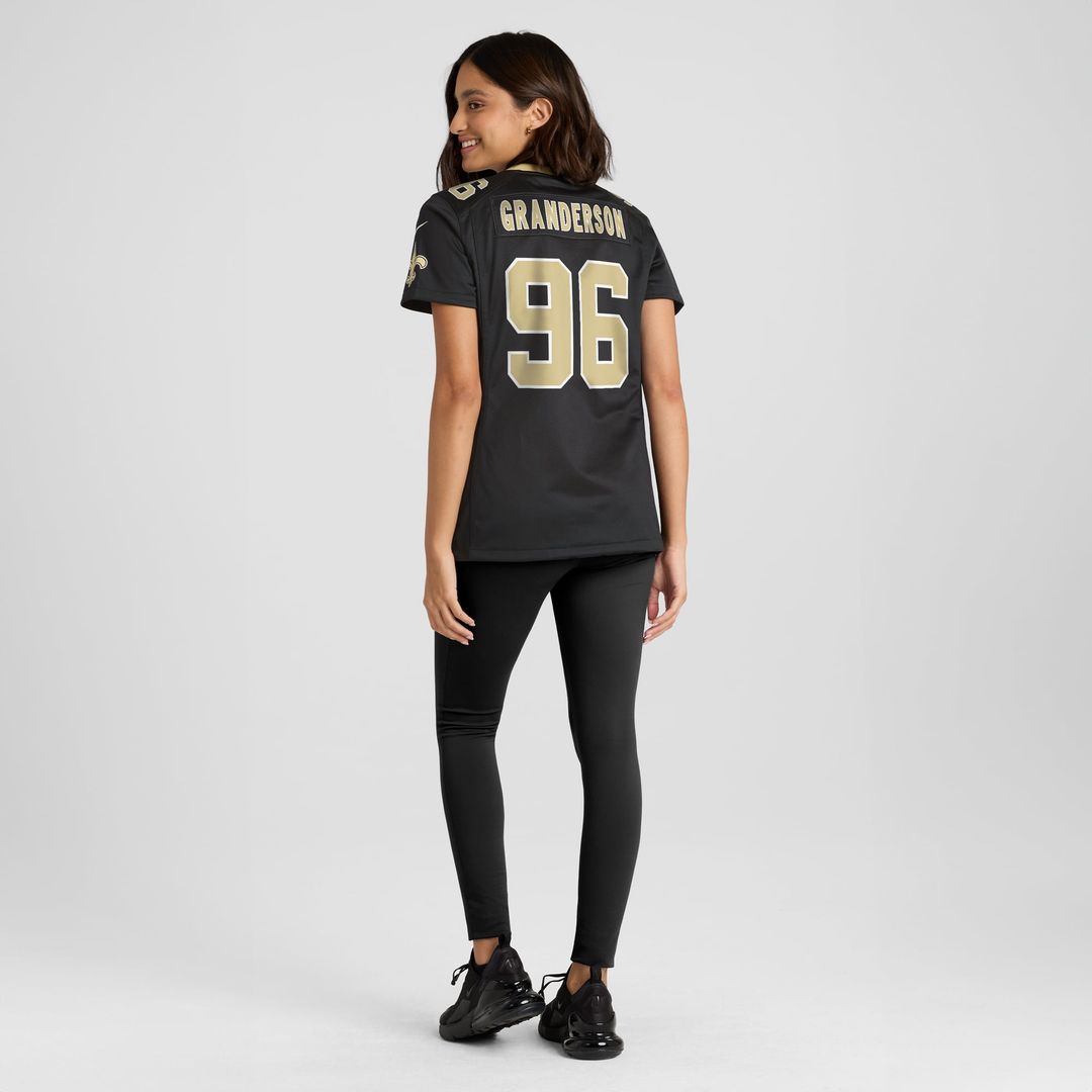 Carl Granderson New Orleans Saints Women's Game Jersey - Black