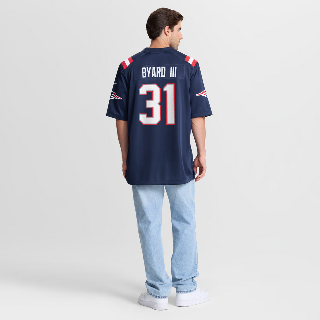 Kevin Byard III New England Patriots Team Game Jersey - Navy