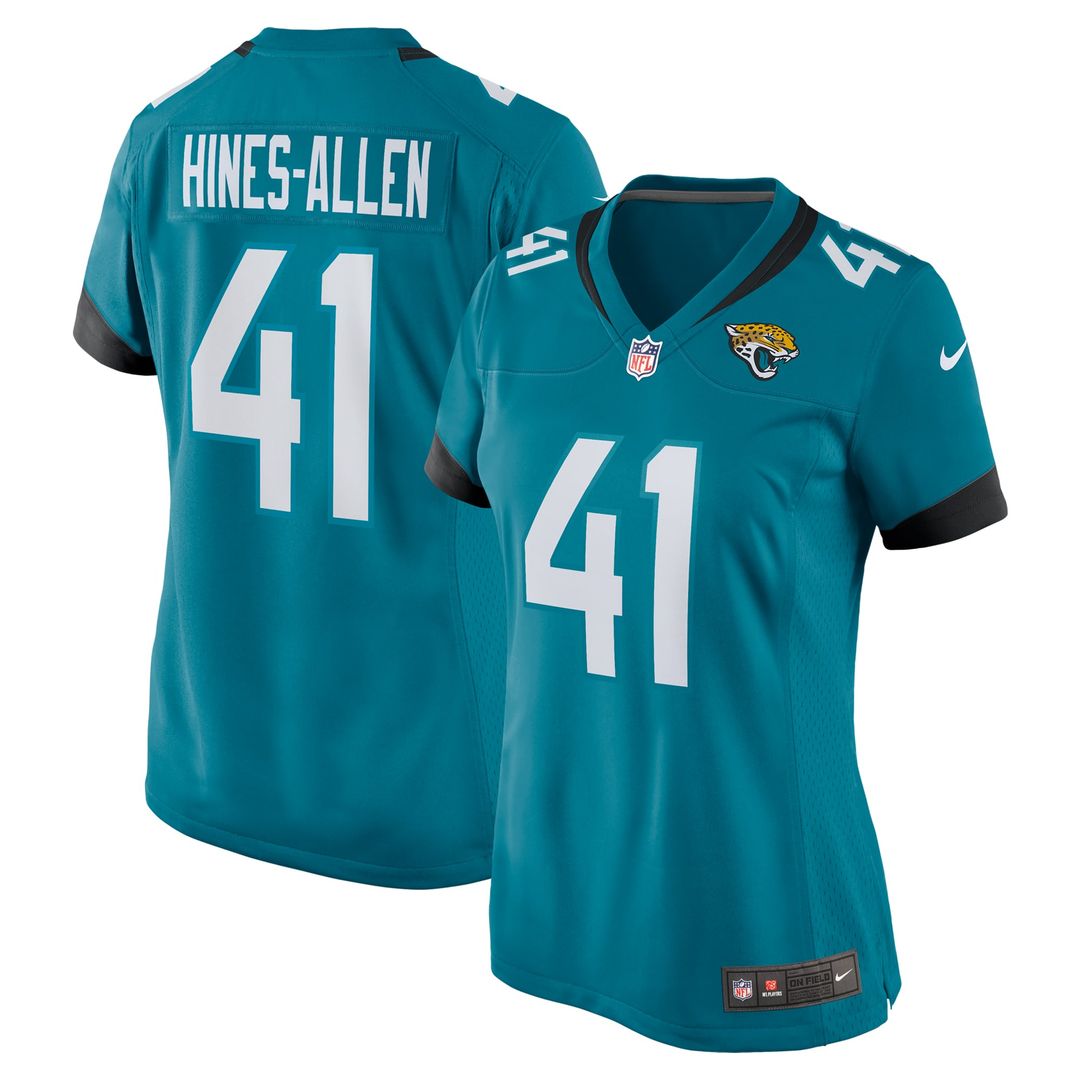 Josh Hines - Allen Jacksonville Jaguars Women's Player Game Jersey - Teal