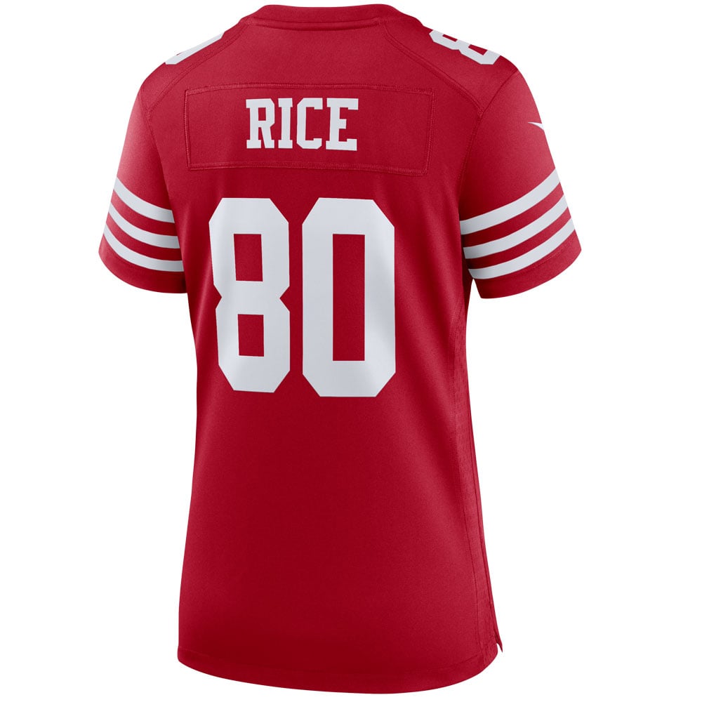 Jerry Rice San Francisco 49ers Women's Retired Player Game Jersey - Scarlet