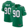 Mike Golic Philadelphia Eagles Retired Player Alternate Game Jersey - Kelly Green