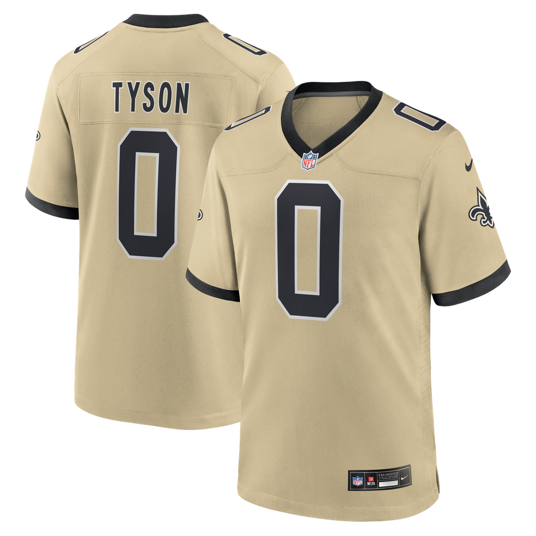 Jordyn Tyson New Orleans Saints Team Game Jersey - Black