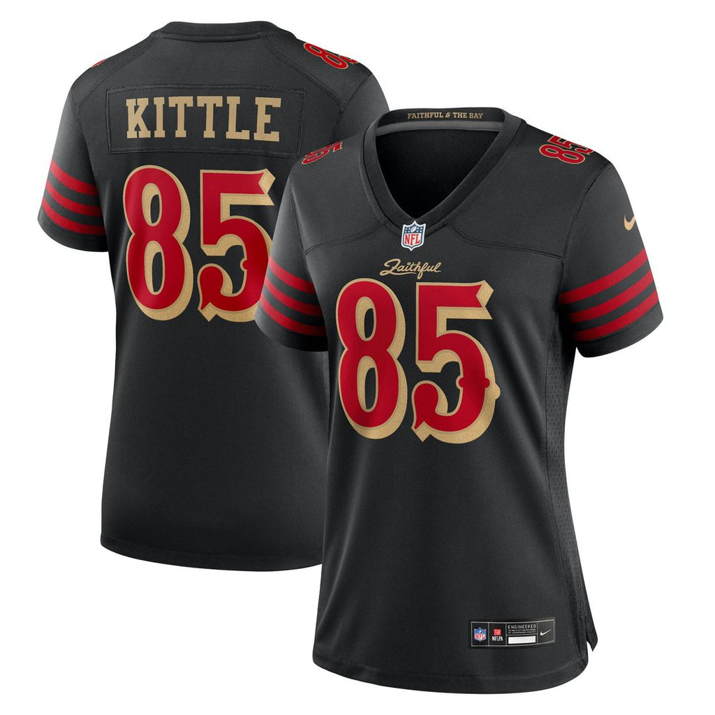 George Kittle San Francisco 49ers Women's Rivalries Collection Game Jersey - Black