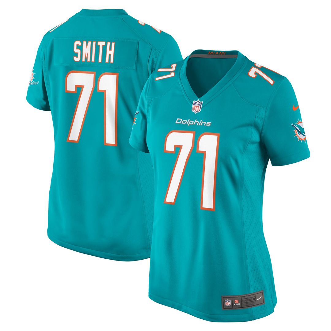 Kion Smith Miami Dolphins Women's Game Jersey - Aqua