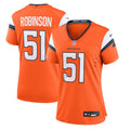 Que Robinson Denver Broncos Women's Team Game Jersey - Orange